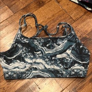 GAIAM Blue and Black Activewear Top